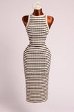 Sleeveless Crop Top & Midi Skirt Co-ord Set