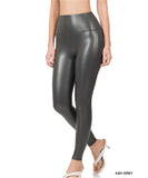 ZENANA Faux Leather Leggings Various Colors