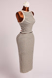 Sleeveless Crop Top & Midi Skirt Co-ord Set