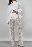 Flared Lace Pants