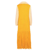 Long Sheep Fur Fringe Coat