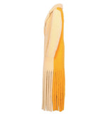 Long Sheep Fur Fringe Coat